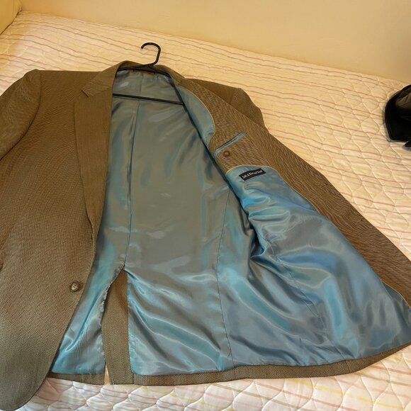 Alan Flusser NY Men's 2 Button Suit Jacket Tan 48R - Picture 5 of 5